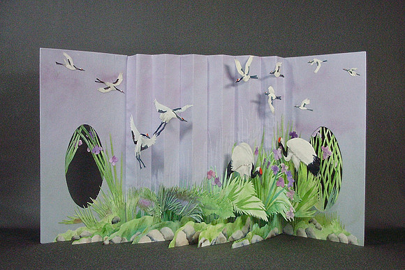 Penelope Hall - Cranes & Iris